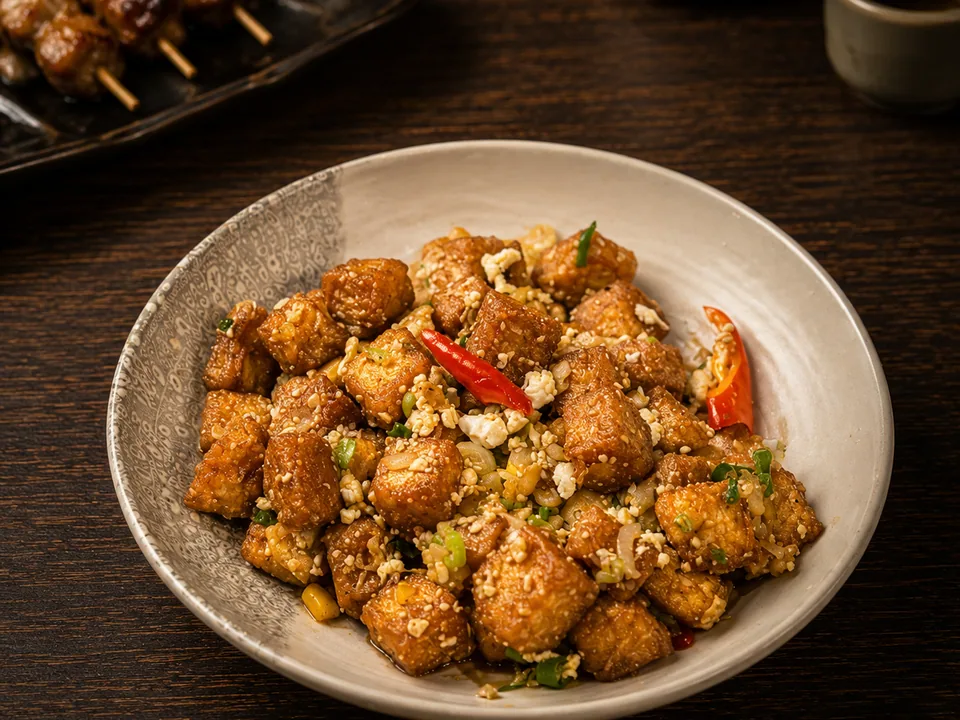 金沙豆腐