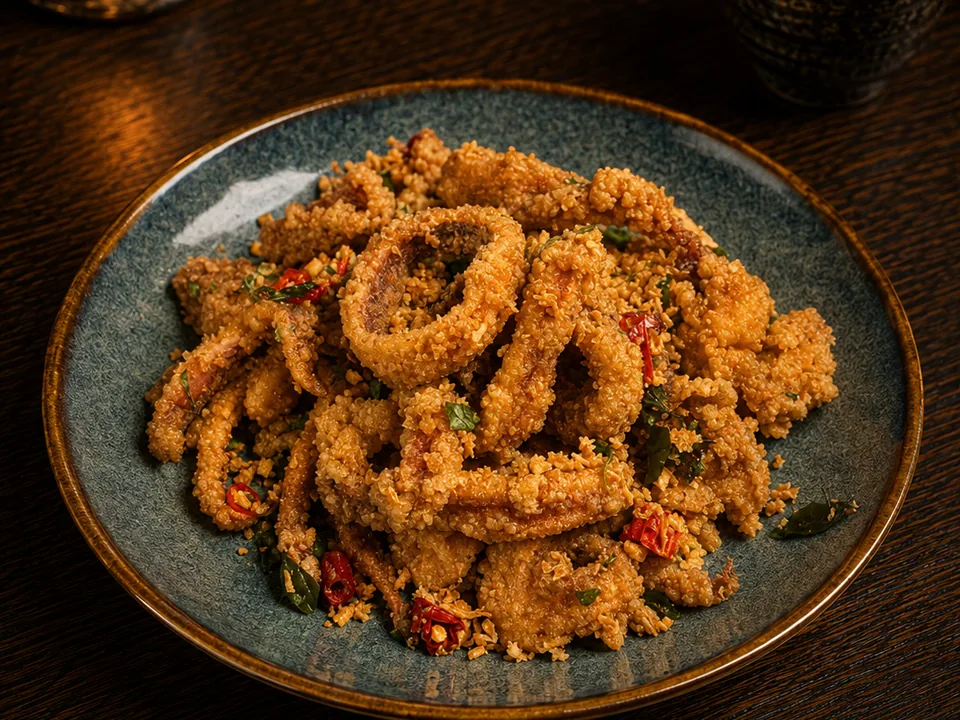 鹹酥炒透抽