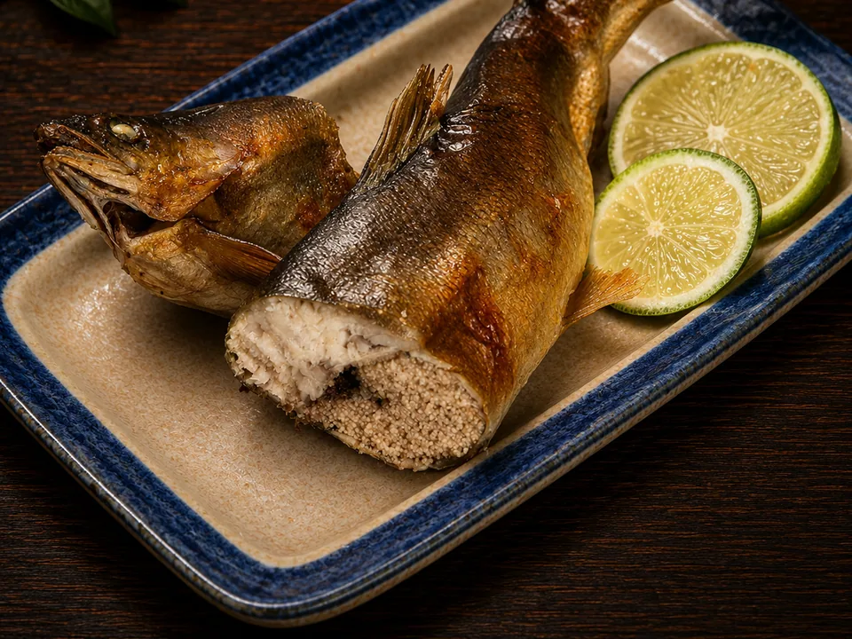 鹽烤帶子香魚