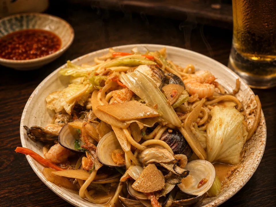 招牌海鮮炒麵