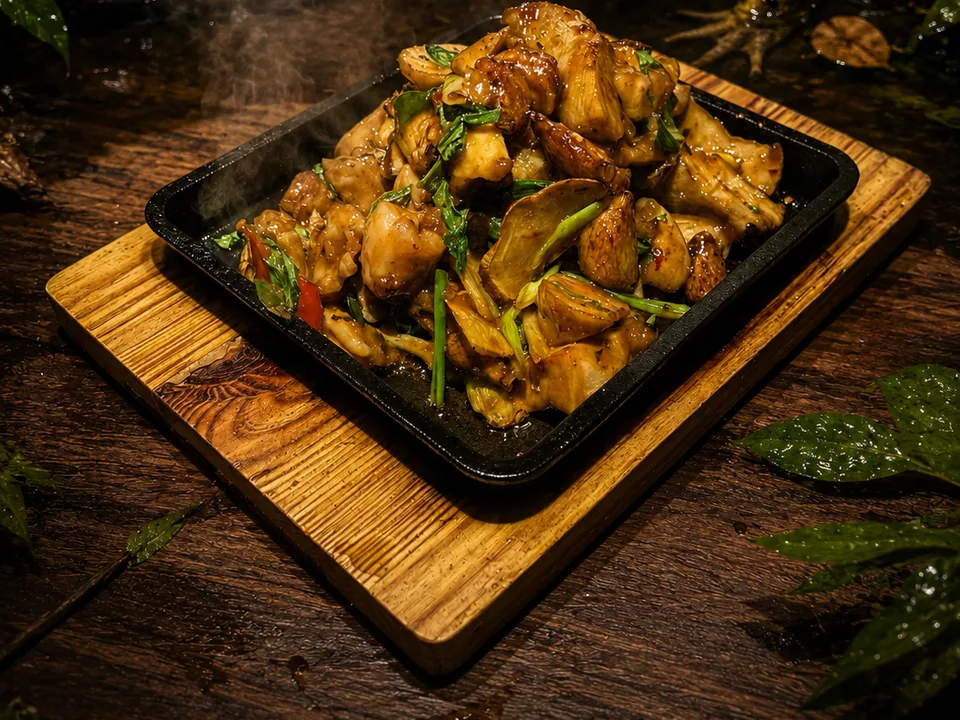 三杯炒田雞
