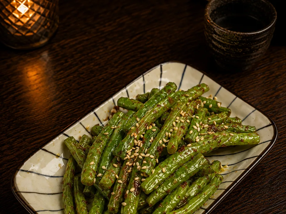 鹽烤四季豆